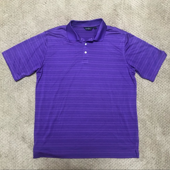 Walter Hagen Other - Walter Hagen Men’s Purple Striped Golf Polo